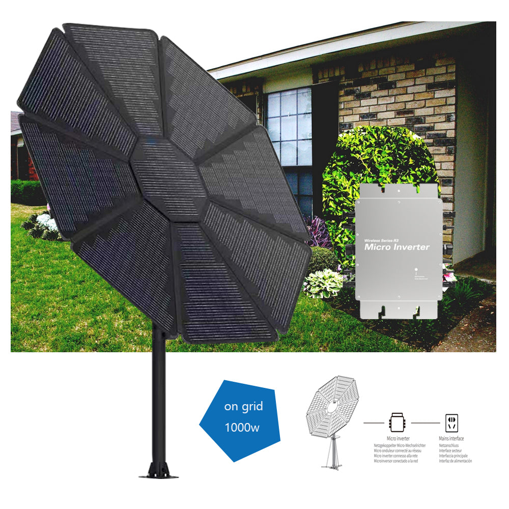 Off-Grid Solar Flower Power Station — Full Home Kit