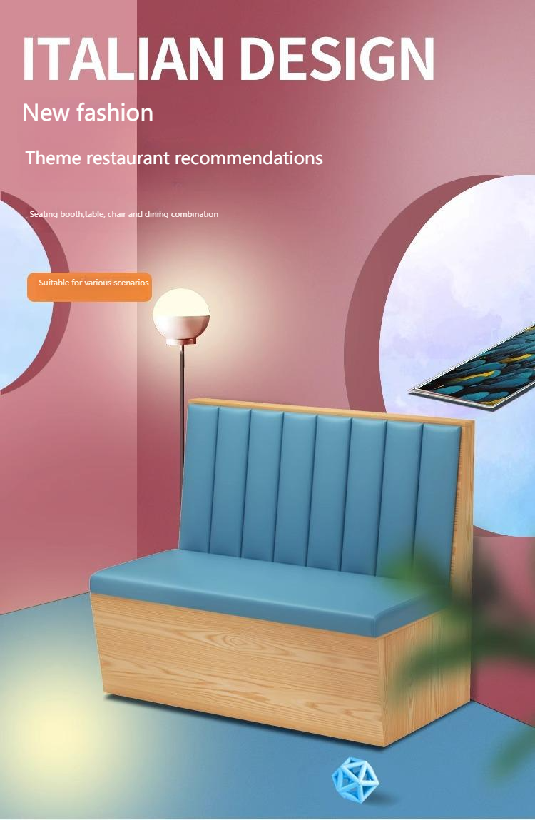 Commercial Restaurant Booth Seating — Plywood, Vinyl-Upholstered