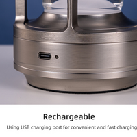 Cordless Rechargeable LED Table Lamp — Touch Dimmable, Aluminum image preview
