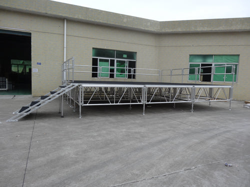 Portable Aluminum Stage Platform — Modular Concert & Event Staging, assembly Tool-free, hand assemble