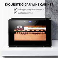 Vista previa de la imagen de Armario humidor termoeléctrico para puros — 25 L, puerta de cristal