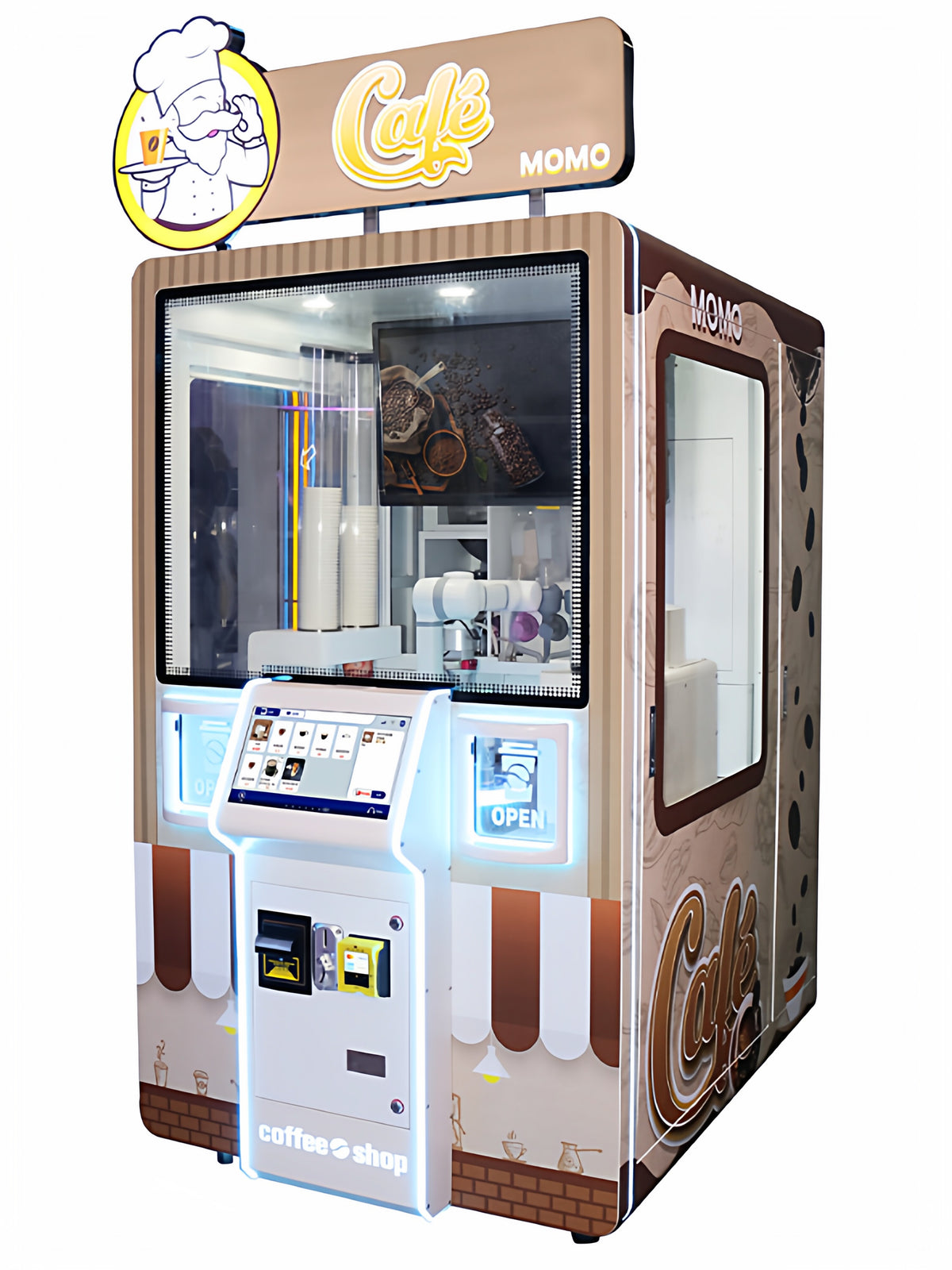 Self-Service Robotic Coffee Vending Machine — Freshly Ground