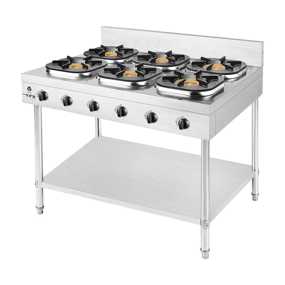 6-Burner Commercial Gas Range