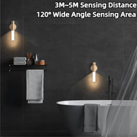 Magnetic Rechargeable LED Motion-Sensor Night Light with Wood Base image preview