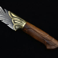 Handcrafted Feather Knife with Rosewood Handle image preview