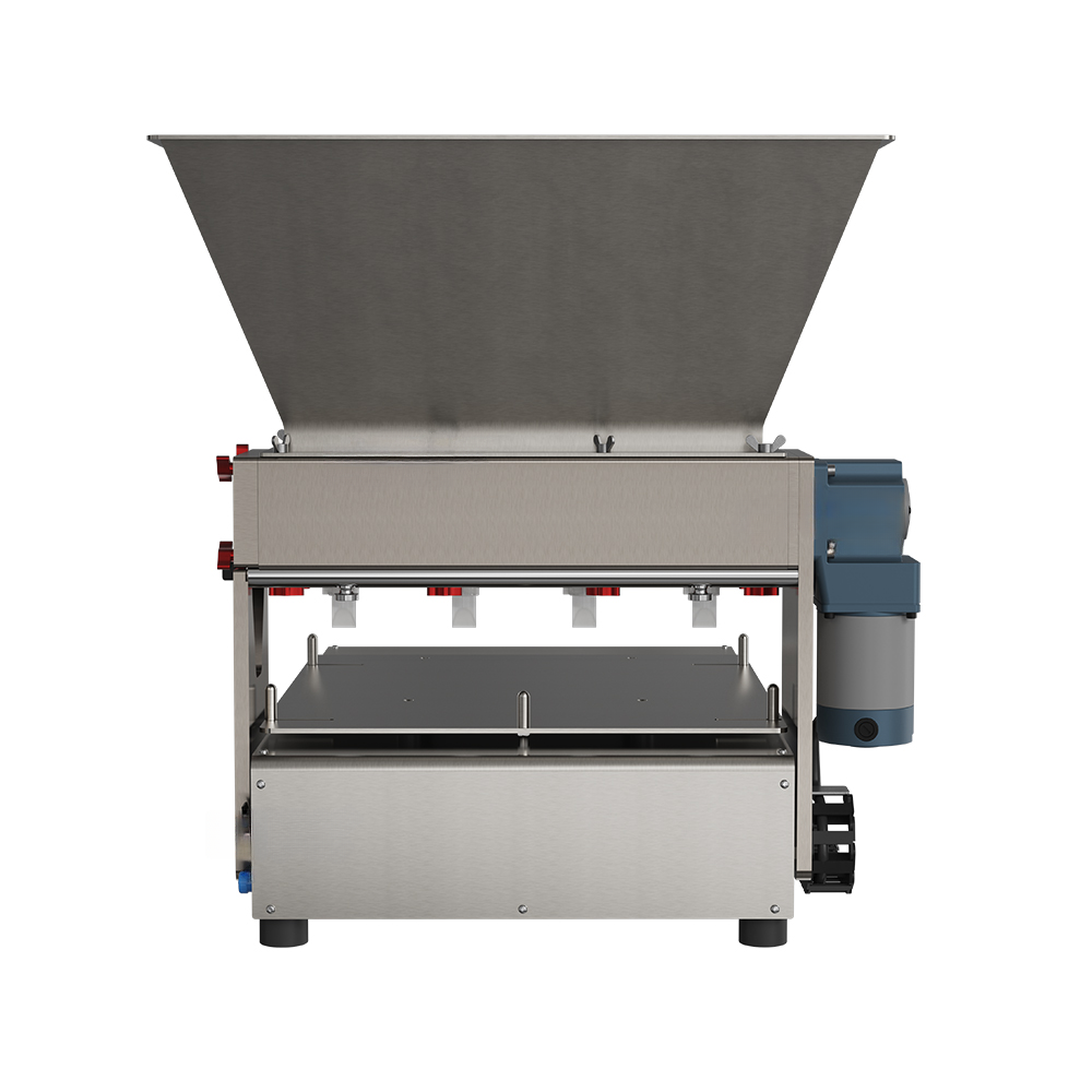 Automatic cake batter depositor — front view