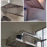 Commercial Stainless Steel Wall-Mounted Exhaust Hood with Filter image preview