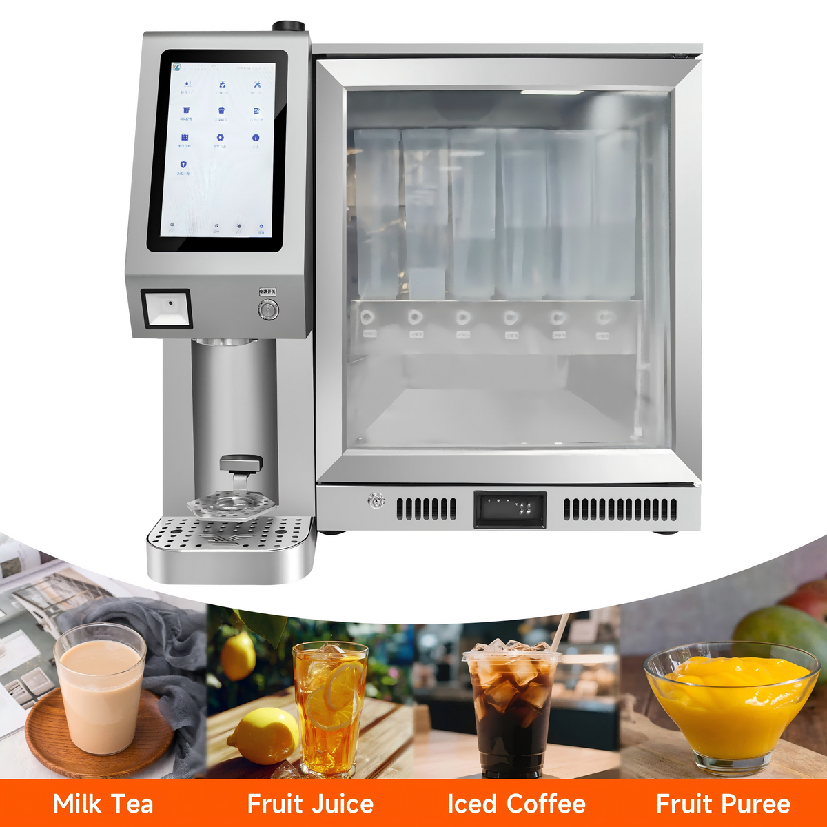 Automatic Bubble Tea Machine — 8-Tap Countertop Beverage Dispenser