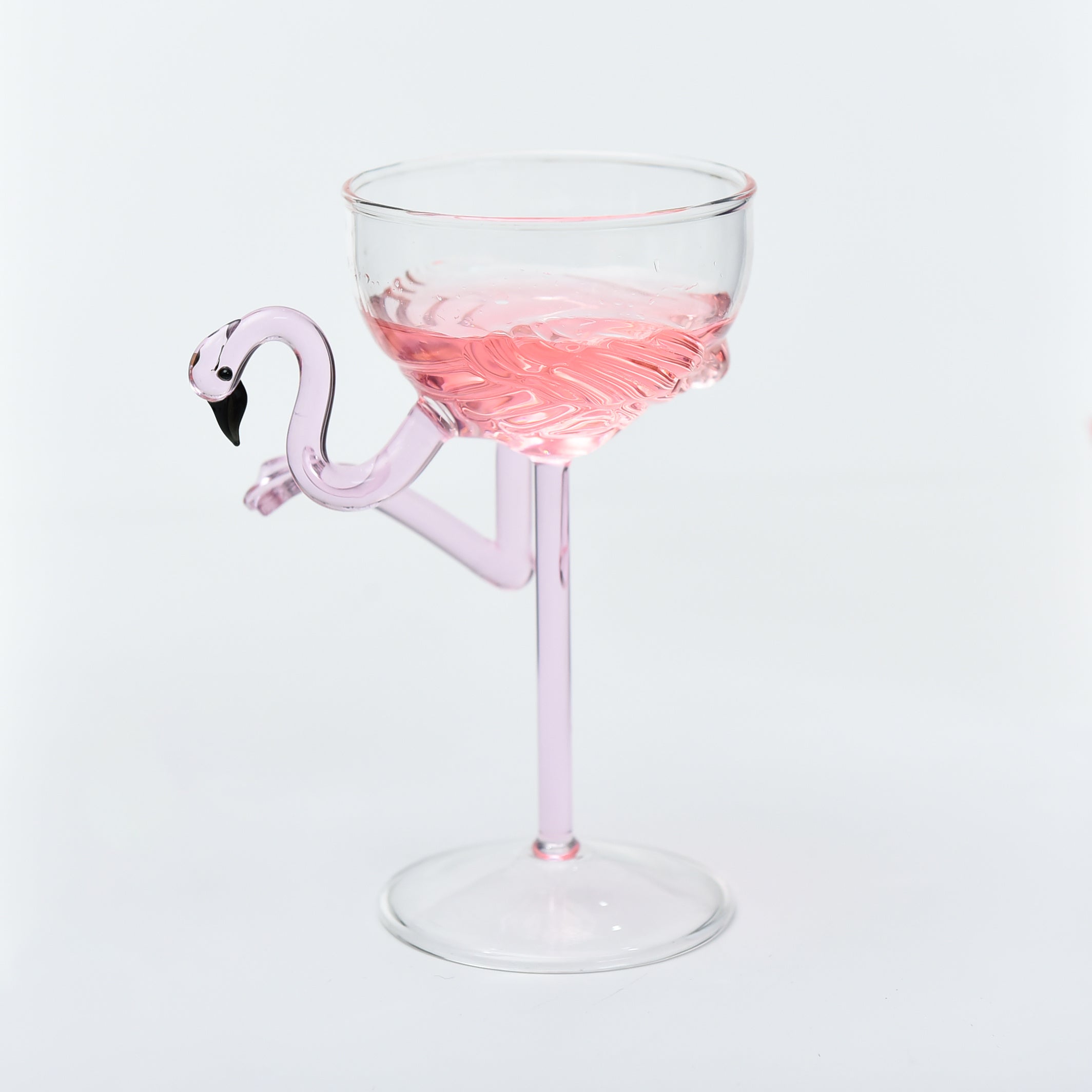 Elegant Flamingo Cocktail Glass