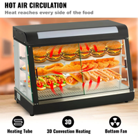 Commercial Stainless Steel Heated Food Display Showcase — 3-Tier image preview