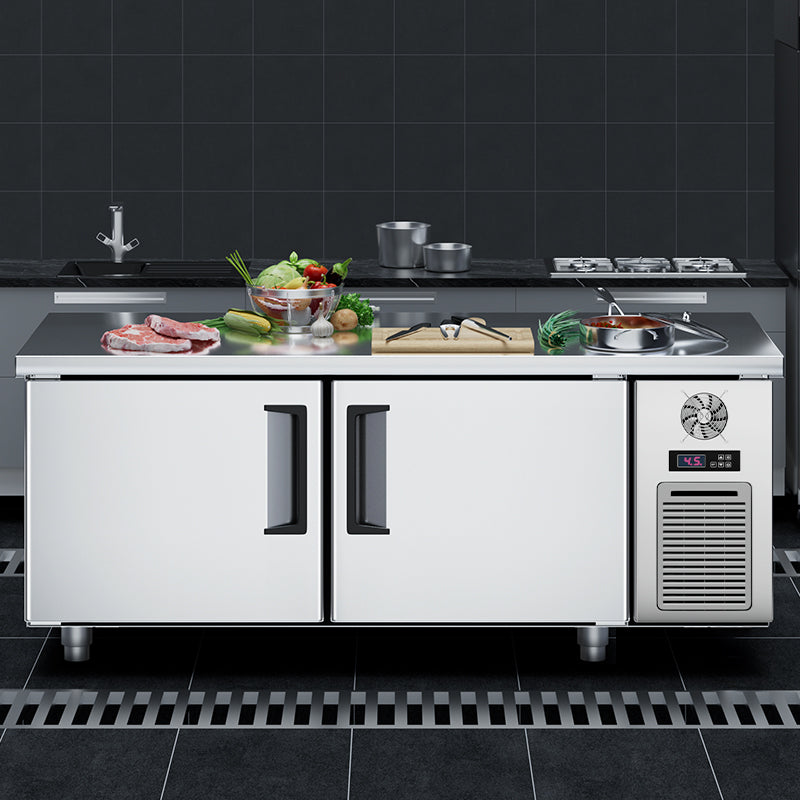 Commercial Undercounter Worktop Refrigerator & Freezer — Stainless Steel