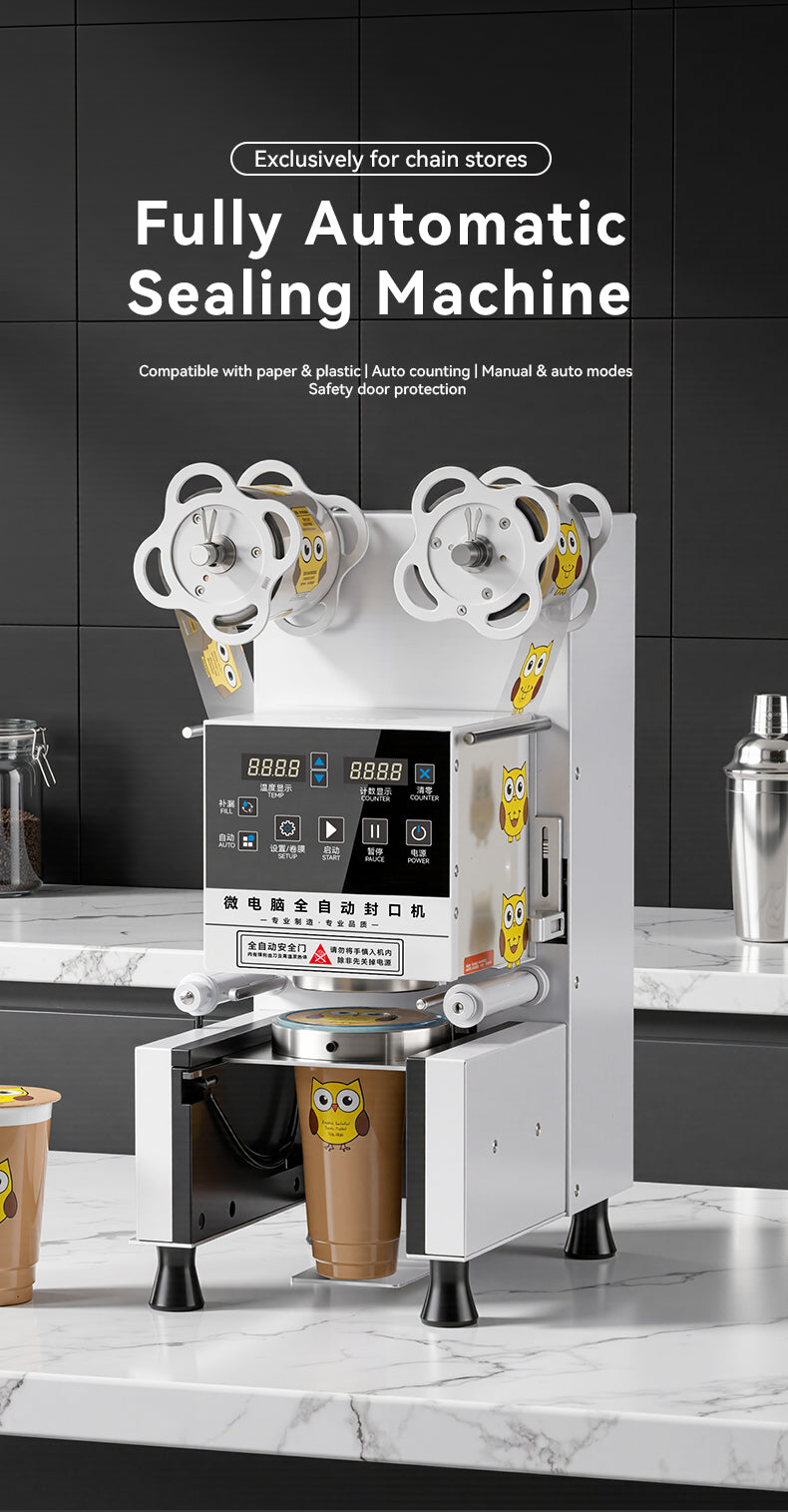 Commercial Cup Sealing Machine — Automatic for Plastic & Paper Cups