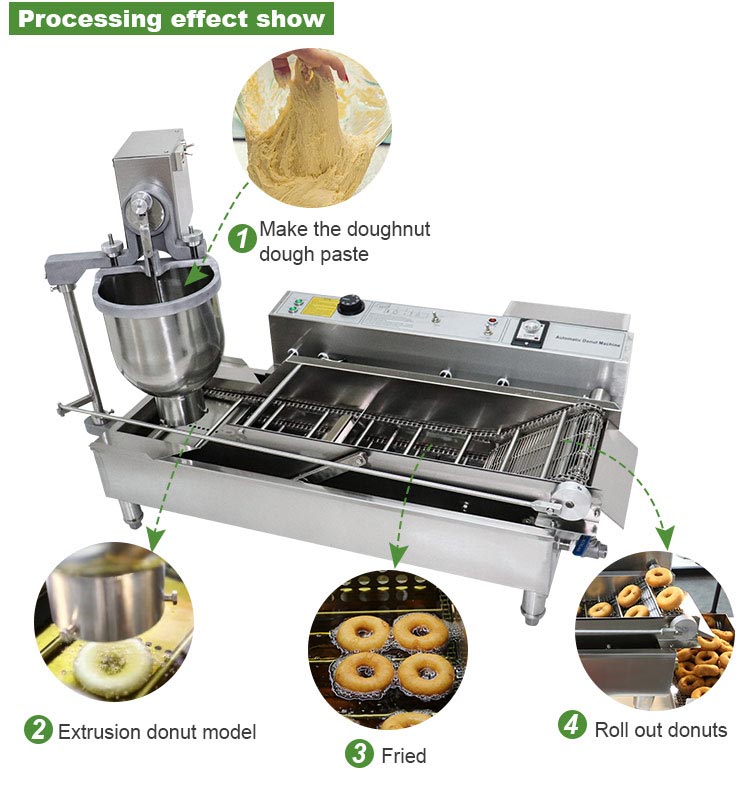 Commercial Automatic Donut Making Machine — High-Capacity Fryer