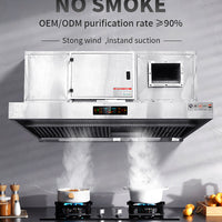Wall-Mounted Commercial Range Hood — Stainless Steel, 6000 m³/h image preview