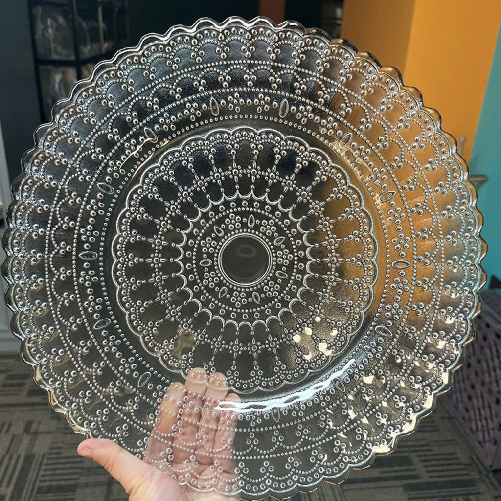 Clear Glass Charger Plate — 13-Inch Round