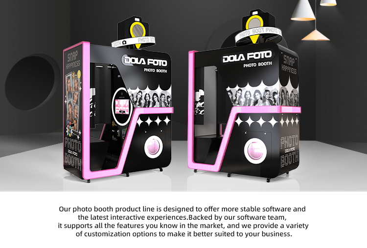 All-in-One Selfie Photo Booth Kiosk — Coin-Operated Instant Print