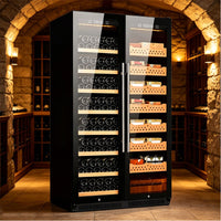 Constant-Temperature Double-Door Wine Cabinet with Built-In Ice Bar image preview
