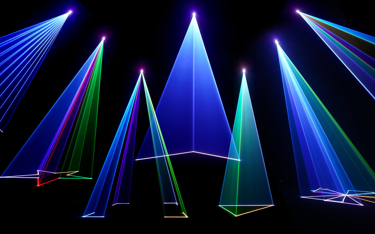 Full-Color 12W RGB Animation Laser Projector — DMX/ILDA