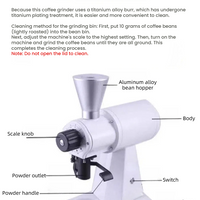 Commercial 98mm Flat Burr Coffee Grinder — 1000W image preview