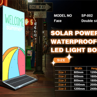 Solar-Powered Outdoor LED Light Box Sign — Double-Sided, Waterproof image preview