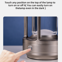Cordless Rechargeable LED Table Lamp — Touch Dimmable, Aluminum image preview