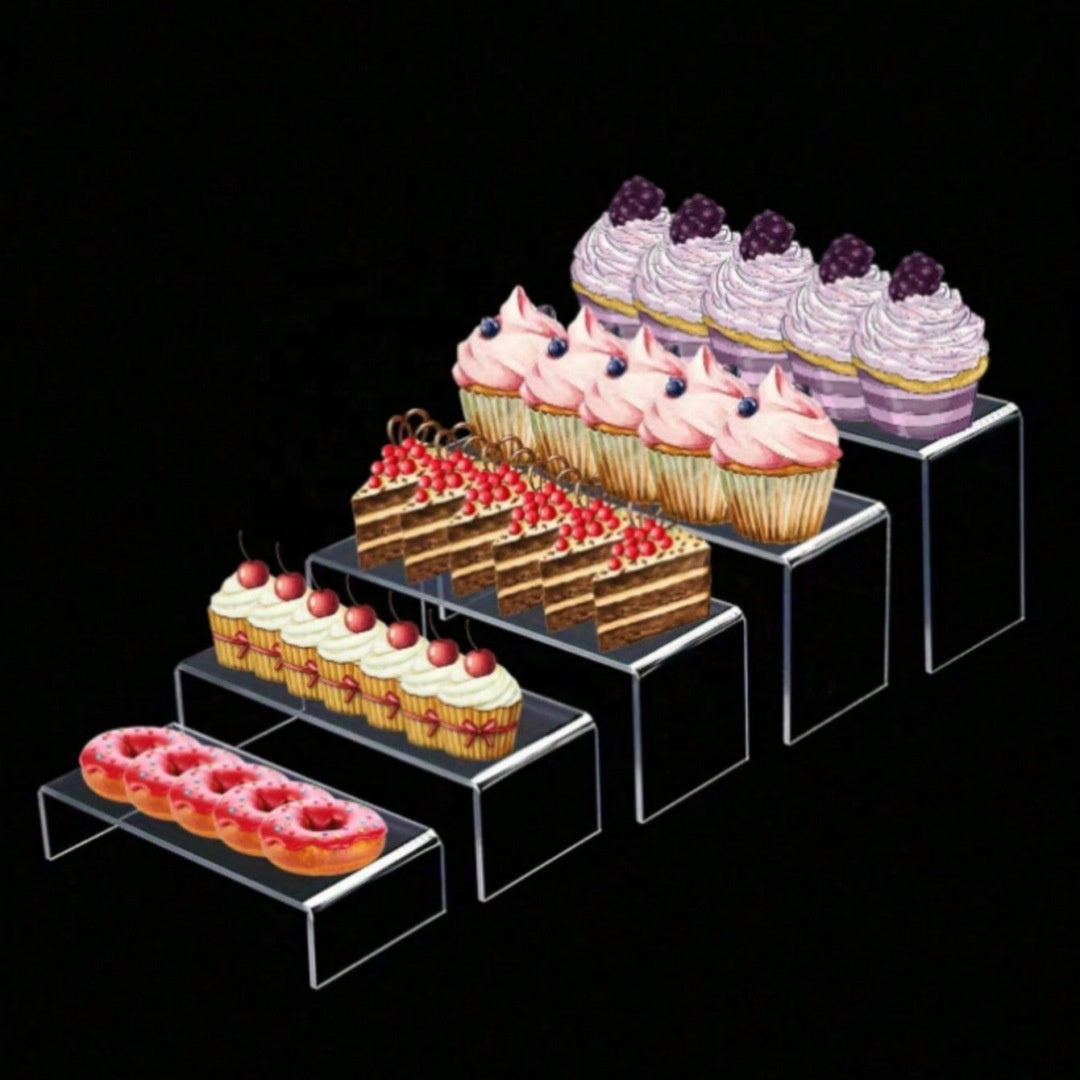 Clear Acrylic Riser Display Stand — Tiered