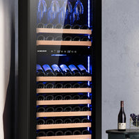 Dual-Zone Compressor Wine Cooler — 59-Bottle, Humidity Controlled image preview