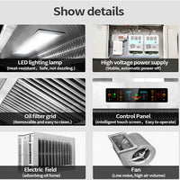 Wall-Mounted Commercial Range Hood — Stainless Steel, 6000 m³/h image preview