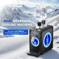 Countertop Liquor Shot Chiller — 2-Bottle, 1L Tank image preview