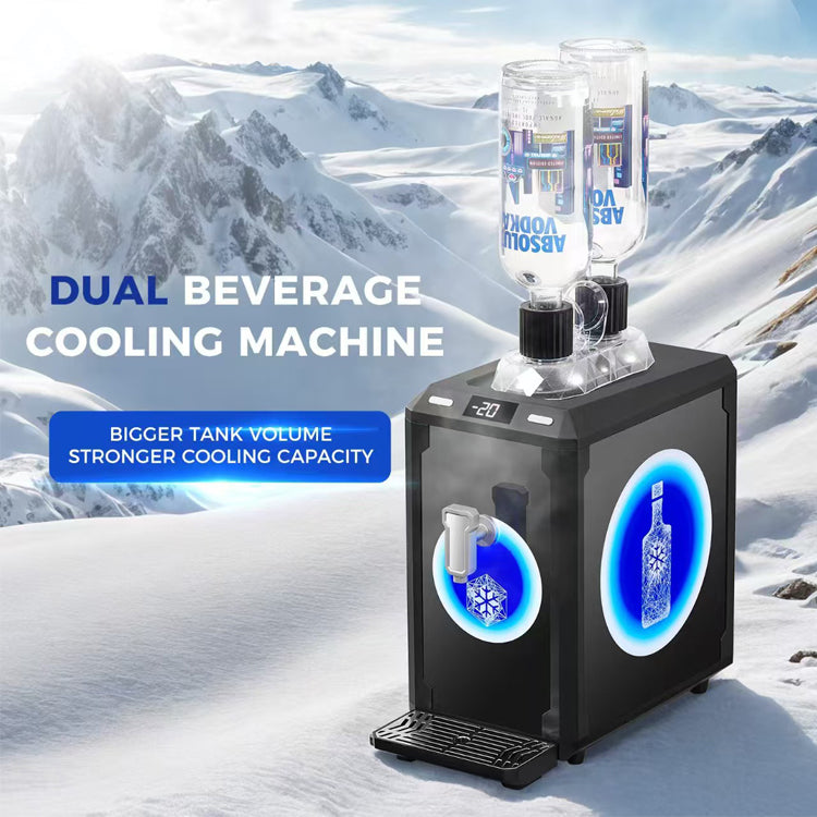 Countertop Liquor Shot Chiller — 2-Bottle, 1L Tank