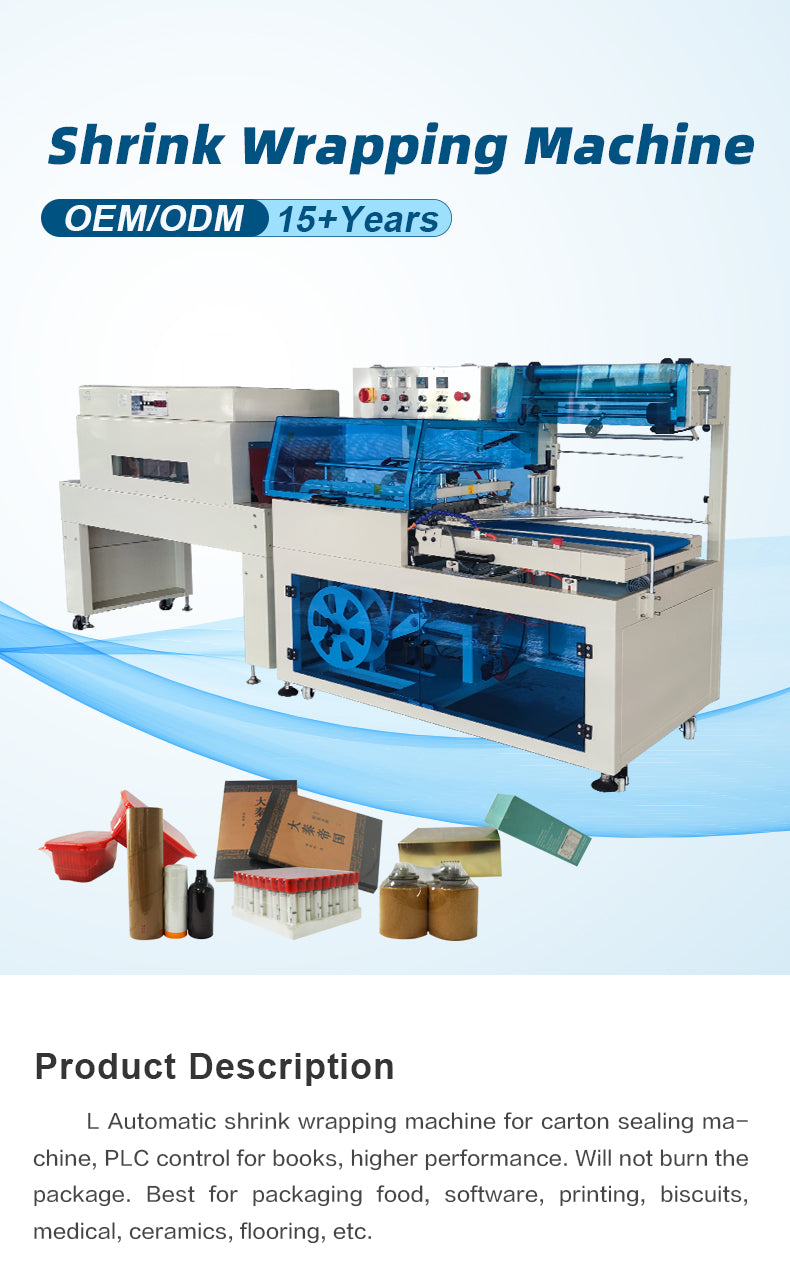 Automatic L-Bar Sealer & Shrink Wrap Tunnel Machine