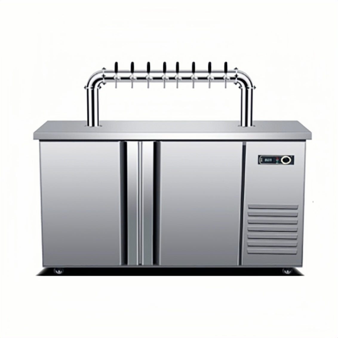 Commercial Draft Beer Dispenser — Air-Cooled Kegerator with Tap