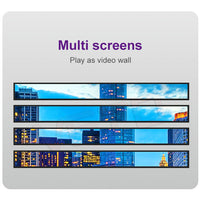 Ultra-Wide Stretched Bar LCD Display — Digital Signage Screen image preview