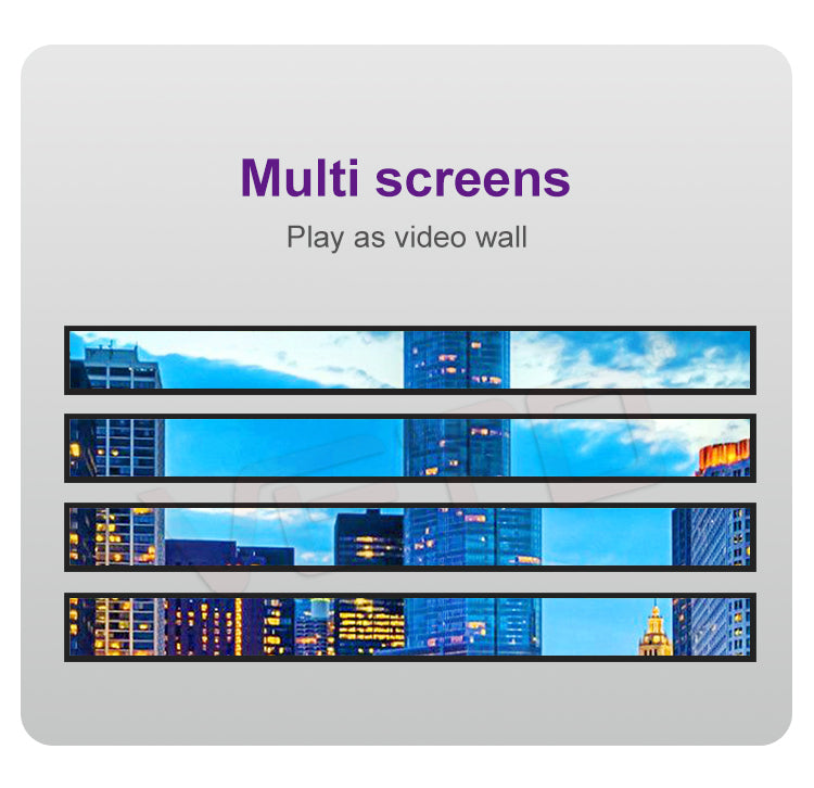 Ultra-Wide Stretched Bar LCD Display — Digital Signage Screen