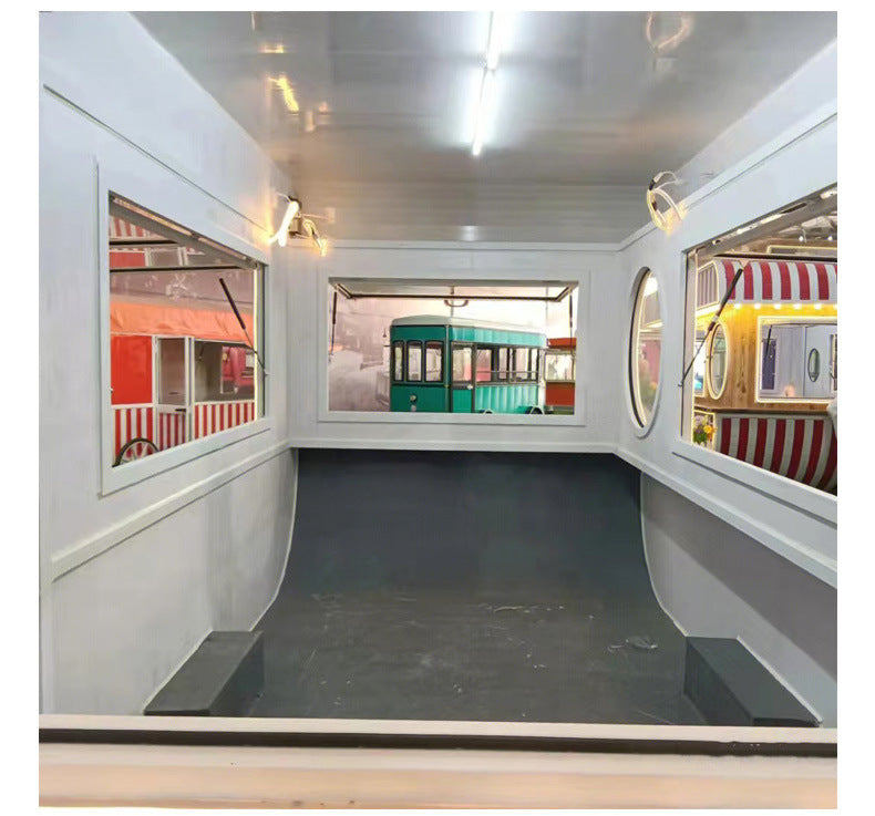Commercial Mobile Food Trailer with Full Kitchen — BBQ & Bar