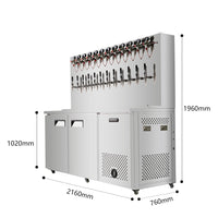 Commercial Draft Beer Kegerator — Dual Cooling, 2–12 Tap image preview