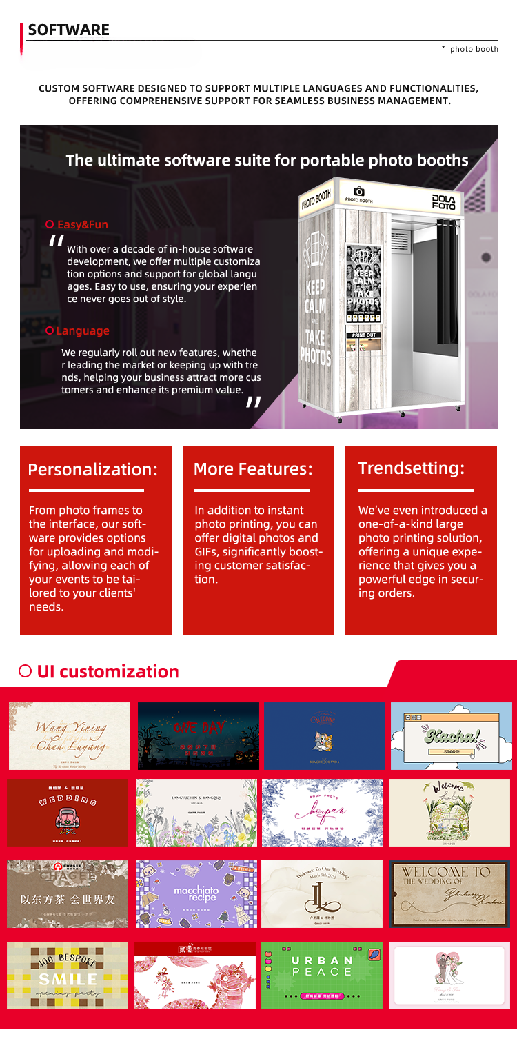 Self-Service Photo Booth Kiosk — Instant Print