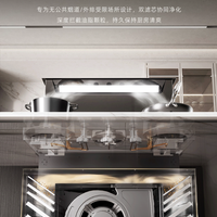 Downdraft Island Range Hood with Recirculation Filtration and Tabletop Lifting image preview