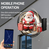 WiFi Holographic LED Fan Display — 42 cm Wall-Mounted, Weatherproof image preview