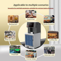 Aperçu : Automatic Bubble Tea Vending Machine — Hot/Cold, 9-Tap