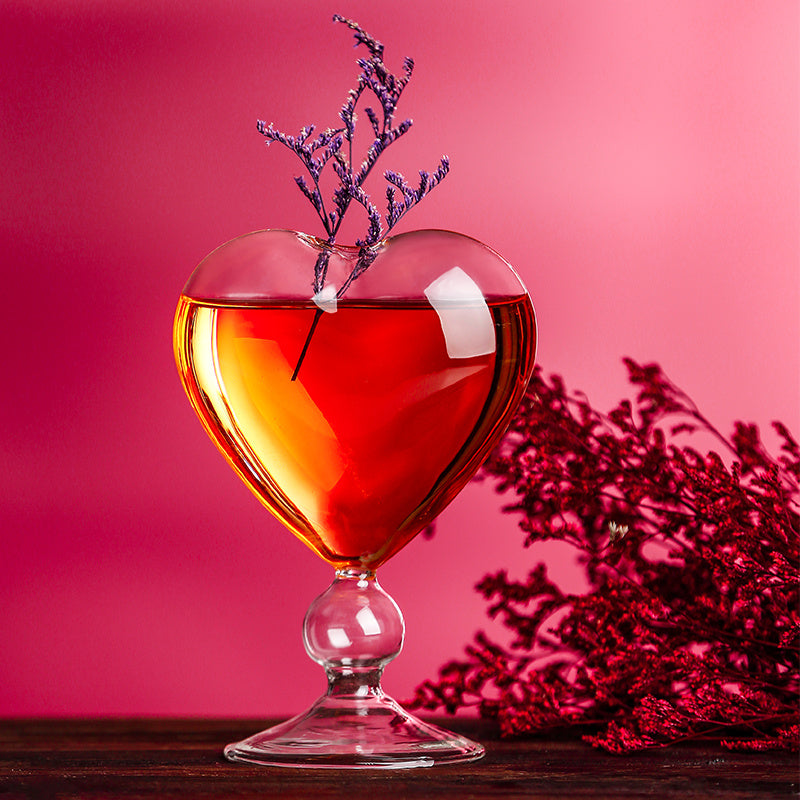 Japanese Heart-Shaped Cocktail Glass