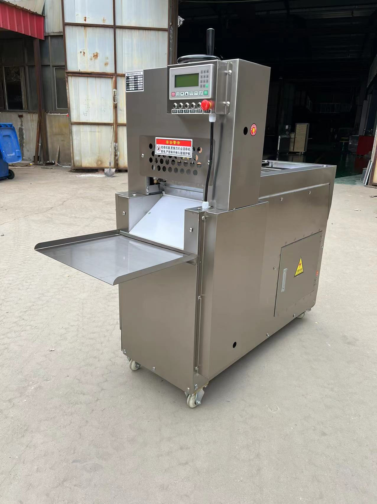 Frozen Meat Roll Cutting Machine — Automatic Beef & Mutton Slicer