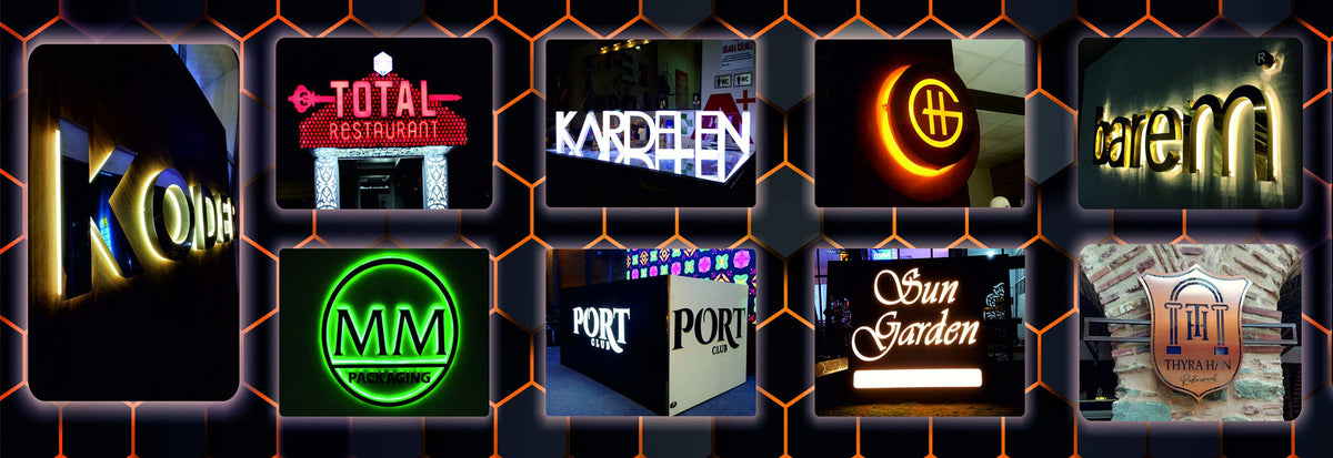 Ultra-Slim LED Light Box Sign — App-Controlled RGB, Wall-Mounted