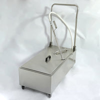 Commercial Deep-Fryer Oil Filtration Cart — Stainless Steel image preview