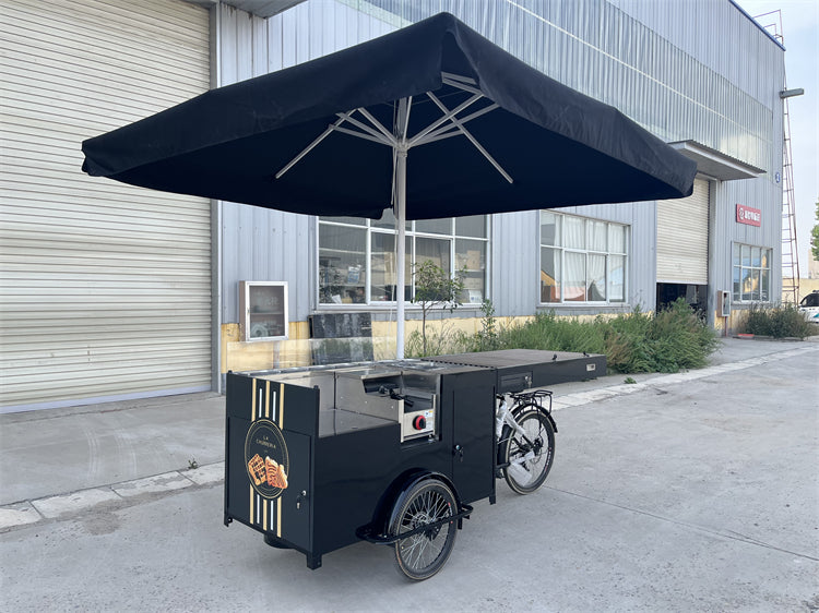 Electric Cargo Tricycle Coffee Bike — Mobile Food Cart