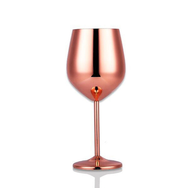 Luxury Stainless Steel Wine Glass - Various Finishes