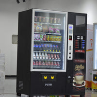 Vista previa de la imagen de Máquina expendedora comercial de café y snacks — pantalla táctil de 22"