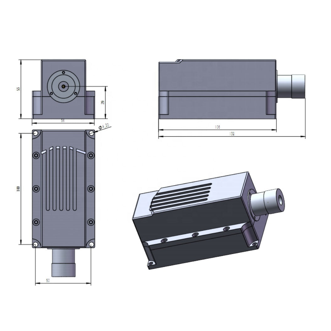 589 nm 500 mW Yellow DPSS Laser Module — TTL/Analog Modulation