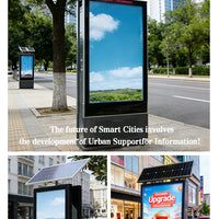 Solar-Powered Outdoor Advertising Light Box — Vertical Floor-Standing image preview