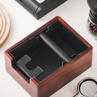Vintage Wooden Espresso Knock Box with Stainless Steel Bin image preview